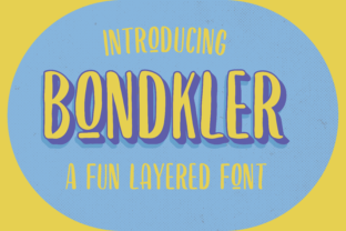 Bondkler: A Magical Display Font That Combines Elegance and Playfulness