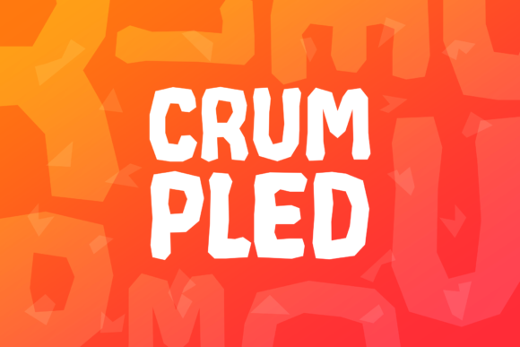 Crumpled: A Bold Display Font for Creative Projects