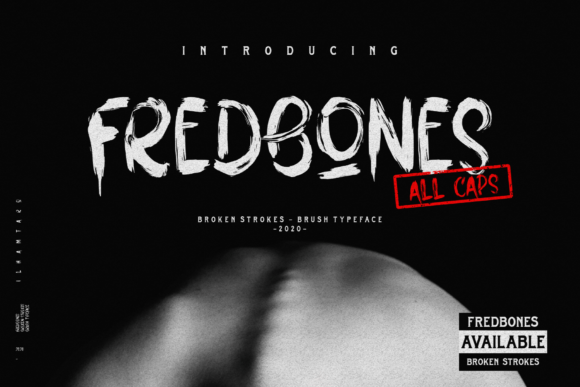 Exploring the Bold Elegance of Fredbones: A Brush-Style Display Font for Creative Expression