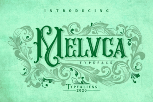 Melvca: A Vintage Art Nouveau Font That Adds Elegance to Your Designs