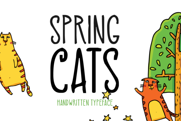 Spring Cats: A Handwritten Font for Creative and Strategic Expression